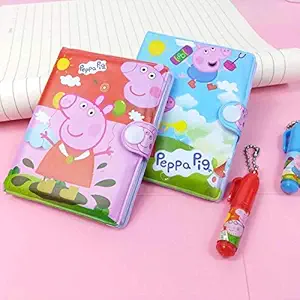 KIDOS JOY Cute Funky Pocket Diary with Pen for Kids/ Birthday Return Gift , Party Favor / Best Gifting Option for Small Kids (Pack - 10)