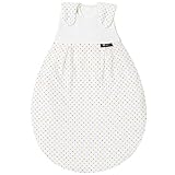 HÖCHSTER KOMFORT: Der Schlafsack bietet viel Strampelfreiheit, ist birnenförmig und wächst dank variablem Knopfsystem mit und ermöglicht mit umlaufendem Reißverschluss ein schnelles Wickeln in der Nacht.