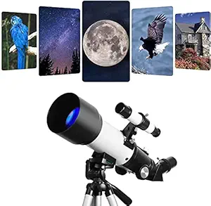 PIKFOS Telescope for Kids with Tripod 70mm Telescopes for Astronomy Beginners Multi-Fully Coated Astronomical Telescopes (100x)