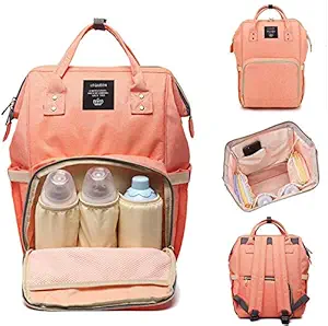 DARSHANAM Waterproof Multifunctional Babies Diaper Bag for Mothers for Travel Nappy Tote Backpack Large Size (20 x 18 x 40 cms) (Multi Color)