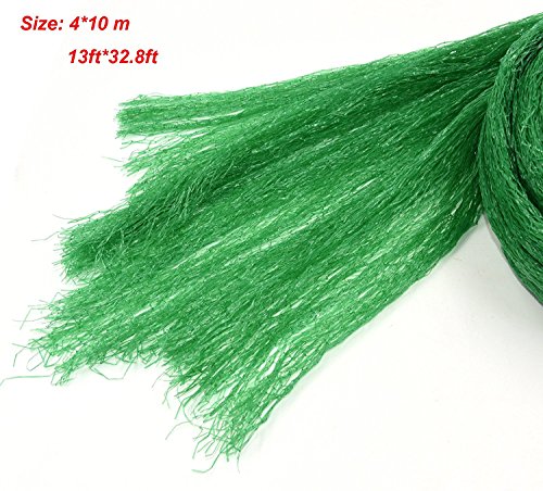 Vogelschutznetz für Vögel oder Kleintiere / Dauerhaft & Lasttragende Material, um Pflanzen, Bäume und Sträucher Schützen (4 * 10 M Grün und Engmaschig) - 2