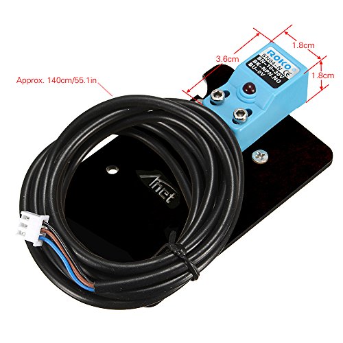 Aibecy Verbessert 3D Drucker Automatische Nivellierung Sensor Induktiv Näherungssensor, Erhitzt Position Einstellbar mit Montageplatte & Schrauben für RepRap Prusa DIY 3D Drucker Zubehör - 2