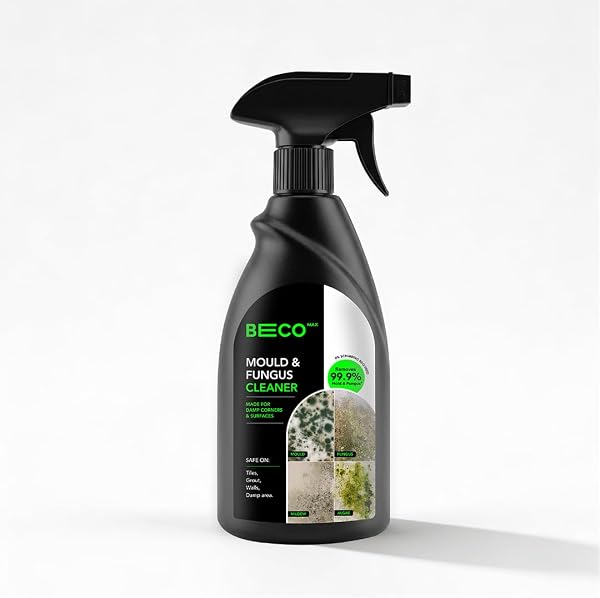 Beco Max Mould & Fungus Cleaner Spray, Removes 99.9% Mold, Fungus, Mildew & Algae, Safe for Tiles, Grout, Walls