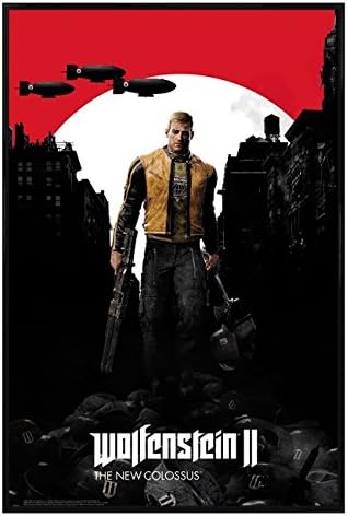 Wolfenstein 2 Gloss Black Framed Maxi Poster 61x91.5cm