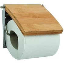 Schramm® Bambus Toilettenpapierhalter Mit Ablage – 12x16x10 Cm, Wandmontage, Nachhaltig