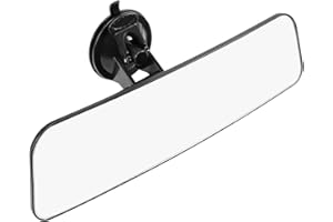 FM2018XSL Specchietto retrovisore auto antiriflesso per interno specchietti universali panoramico e grandangolare con ventosa per auto furgone camion RV. bianco e convesso