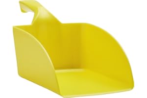 Vikan - Hygiène - Pelle à main - Droite - Polypropylène - Jaune - 2L