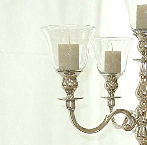 1 x Glasaufsätze 11cm Windlicht, Windlichtaufsatz Teelichtaufsatz Partylicht für Hochzeiten, Events & Home