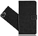 Produktbild BlackBerry Keyone Handy Tasche, FoneExpert® Wallet Case Cover Genuine Hüllen Etui Hülle Ledertasche Lederhülle Schutzhülle Für BlackBerry Keyone