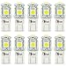 Produktbild BeiLan 10x Auto T10 W5w 5 SMD 5050 KFZ Keil LED Glühbirnen Standlicht Lampe Birne DC12V Weiße Lichter 2825 175 192 168 194 Auto Innenbeleuchtung Glühlampen KFZ Kennzeichen Rücklicht Türleuchte