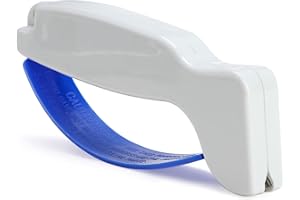 JOYRAY Portable Knife Sharpener | Tungsten Carbide Steel Blade Cutter Sharpen Mini Handheld Pocket Sharpening Tool for Home Outdoor Knives Garden Pruning Shear Household Kitchen Cutter Working Scissor, Blue