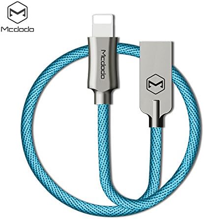 McDodo Lightning Charger Cable For iPhone, iPad And iPod, Durable with Warranty (6 ft, Apple MFi Certified). Compatible with iPhone X, 8 / 8 Plus / 7 / 7 Plus / 6s / 6s Plus / 6 , iPad Pro / Air