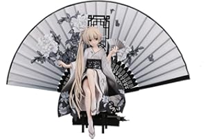 Jilijia Anime Yosuga No Sora Actionfigur 22 cm Kasugano Sora Figur Schwarzer Kimono Sitzposition Modell PVC Cartoon Figur Statue Dekor Sammlung Geschenk