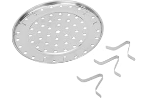 ‎SEAFRONT Stojak do Gotowania na Parze ze Stali Nierdzewnej z łatwą do Czyszczenia tacą do Gotowania na Parze do Szybkowaru i Garnka (Średnia średnica 24 cm)