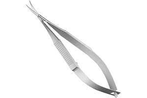 GROVL Cuticle Scissors Extra Fine Curved Nail Scissors Cuticle Trimmer Curved Fine Pointed Tip for Dry, Dead Skin,Skin Care,Eyebrow, Eyelash, Trim Nail and Dry Skin