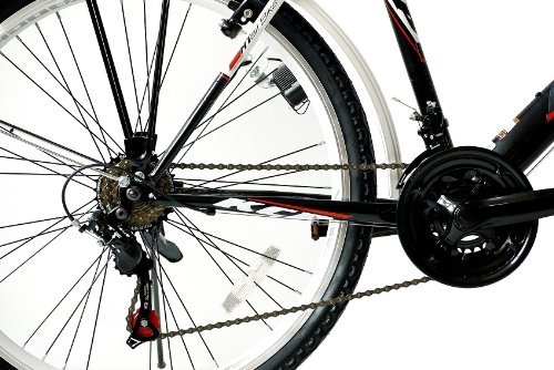 28″ KCP CITYBIKE TREKKINGRAD DAMENFAHRRAD WILD CAT schwarz weiss – 71,1 cm (28 Zoll) - 5