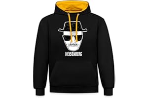 Spreadshirt Breaking Bad Heisenberg Sketch Unisex Contrast Hoodie