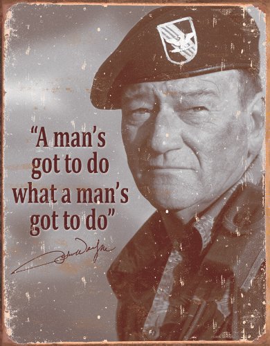 Preisvergleich Produktbild John Wayne Blechschild - Blechschild