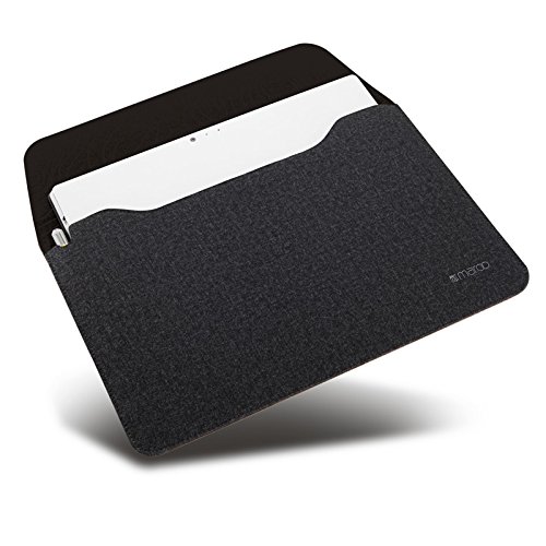 Maroo Leder Sleeve mit magnetischer Frontklappe f  r Microsoft Surface Pro 3 braun schwarz