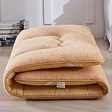 LQ&XL Pliable Anti-dérapant Housse Matelas Japonais,Ultra-Douce épaisse 10cm Tatami Tapis de Sol Futon Respirant Accueil étudiant Dorm,135x200cm