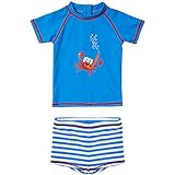 H2O Little Crab Sunsafe UPF40+ Boys and Babies Two Piece Top and Shorts Set