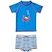 H2O Little Crab Sunsafe UPF40+ Boys and Babies Two Piece Top and Shorts Set - Crab Print - 6/12 Months