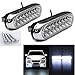 Produktbild Tagfahrlicht, CICIYONER 2 x Universal 16 LED Auto Van DRL Tag Fahren Nebel Weiß Licht Lampe (A)
