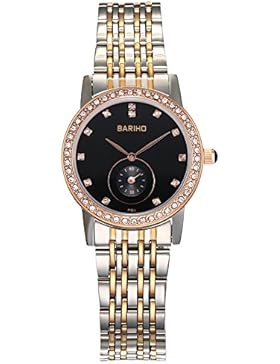 Joielavie Geschäft Lässig Uhr Römische Ziffer Strass Simulierter Diamant Sub Zifferblatt Analog Anzeige Quarz...