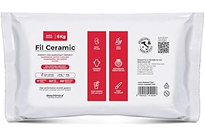 RESCHIMICA Polvere di Gesso atossica da Colare, Asciuga all’Aria, Gesso Ceramico Inodore, per Uso Hobbistico e Progetti Creativi, Bianco, Fai da Te (Bianco, 6 kg)