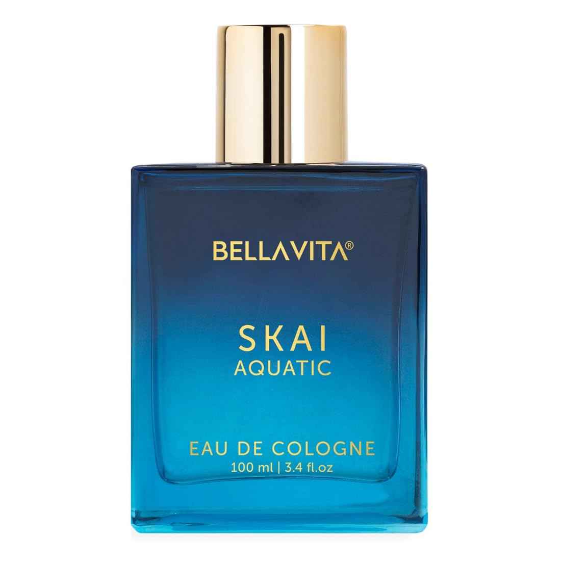 Bella Vita Luxury Skai Aquatic Unisex Eau De Cologne Liquid With Bergamot, Lavender & Patchouli|Premium, Long Lasting Woody F