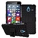 Price comparison product image Urvoix For Microsoft Lumia 640XL, Hybrid Heavy Duty Dual Layer Shock Proof Rugged Shell Grenade Grip Tyre Textured Kickstand Case Cover