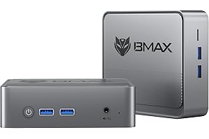 ‎BMAX BMAX Mini PC B3 N5095 (bis zu 2,9 GHz) 8GB RAM/256 GB SSD W-11 Pro Mini Desktop Computer 4K Dual Screen Display WiFi5/Dual HDMI/USB 3.0/BT4.2 Kleiner PC für Büro/Schule Office Business Klein PC