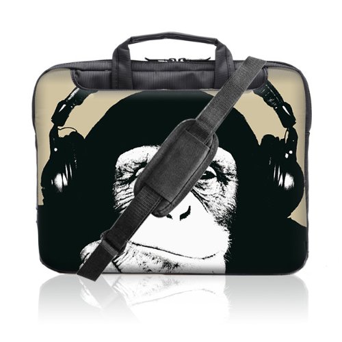 TaylorHe 15   15 6 Zoll Notebooktasche  Schultertasche f  r Notebook mit Muster   Laptoptasche mit Griff und Seitentaschen Laptop Bag Schimpanse  lust
