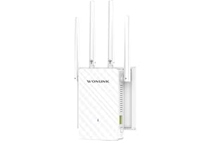 WONLINK WLAN Verstärker, 1200 Mbps WLAN Repeater Dual Band | 4 Antennen mit Ethernet-Port | WPS, MU-MIMO, 3 Betriebsmodi (Repeater/Router/AP) | Stabiles Signal mit LED-Anzeige