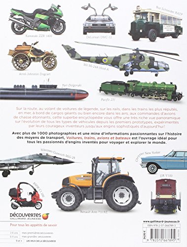Voitures, trains, avions et bateaux: Une encyclopédie visuelle des moyens de transport
