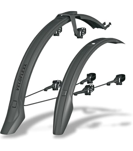 24 Zoll Fahrrad Schutzblechset Schwarz 56 mm Schutzblech inkl  Fahrradklingel : Amazon.de: Sport & Freizeit