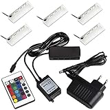 Die RGB Clips verwandeln Ihre Vitrinen und/oder Glasböden in ein modernes Design und sorgt für eine angenehme Wohlfühlatmosphäre in Ihren Wohnräumen. Mit Hilfe des RGB-Controllers und einer Fernbedienung lässt sich das Beleuchtungssystem zusätzlich steuern. Mit der Fernbedienung lassen sich die Farben, Helligkeit, sowie automatische Farbwechselprogramme einstellen.