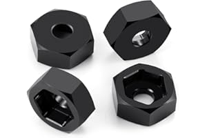 MORLORDY 4Pcs 8mm to 12mm Wheel Hex Hubs Adapter Big Wheel Conversion Kit for Losi Mini-T 2.0 & Mini-B 1/16 1/18 RC Off-Road Car Truck