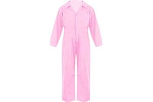 Doomiva Kinder Langarm Overall Jungen Karneval Faschingskotüm Arbeitsoverall Jumpsuit Kuschelig Jogger Trainingsanzug Einteiler Body Langarm Arbeitskombi