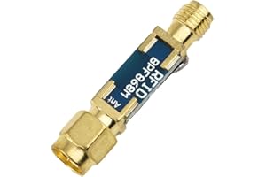 RANRAO 868MHz for RFID IoT Dedicated SAW Bandpass Filter 2MHz Bandwidth for SMA Interface, and Oxidation Resistance