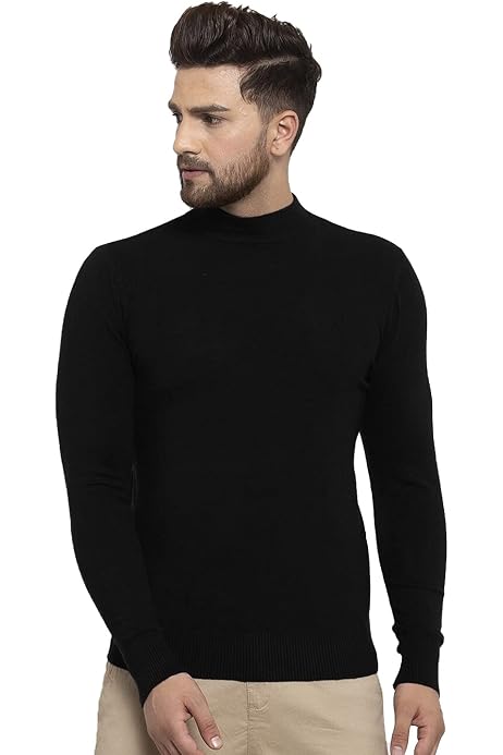 DENIMHOLIC Men's Cotton Turtle Neck Sweater (Black_Medium) : Amazon.in:  Clothing u0026 Accessories