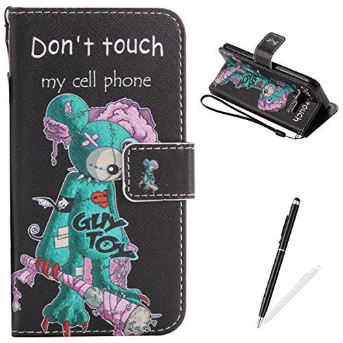 Feeltech Samsung Galaxy J3/J310 Hülle PU-Leder und Brieftasche Bunte Muster Fall mit Magnetverschluss, Hybrid-Kickstand mit Stand-Funktion, schlagen Sie schützende weiche TPU Stoßstangenabdeckung und Kreditkartenhalter für Samsung Galaxy J3/J310 Handgelenk Bügel-Buch-Art-Geldbeutel-Tasche mit 2 In 1 Berühren Sie Stift - Grüne Maus