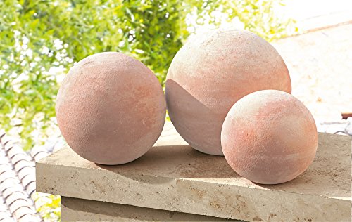 Terracotta-Kugel, 3er Set - 3