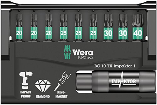 Wera Bit-Sortiment, Bit-Check 10 TX Impaktor 1, 10-teilig, 05057688001 - 2