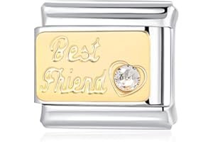 JAHN JEWELLERY Family Italian Charms Collection - Mom, Aunt, Sister, Cousin, Daughter and Best Friend Italian Gift Charm Fits all 9mm Italian Style Charm Bracelets Mom Italian Charm