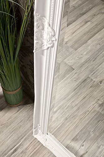 Spiegel Wandspiegel Badspiegel ELISABETH Weiß Barock-Stil 150 x 60 - 4