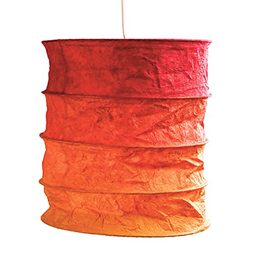 Lokta Lampenschirm Nevada rot/orange
