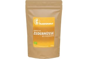‎TAUSENDKRAUT FÜR MEHR LEBENSQUALITÄT! Tausendkraut PREMIUM BIO Zedernüsse - 200g - Pinienkerne - Beste Qualität - Hohe Produktsicherheit - BIO-Zertifiziert - Deutsches Unternehmen - Von der sibirischen Zirbelkiefer