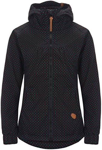 Alife &amp; Kickin &ldquo;Black Mamba&rdquo; women's transitional jacket, wind-breaker, hooded with polka dots