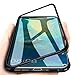 Produktbild WindCase Huawei Mate 20 Pro Hülle, Metall Aluminium Bumper mit Magnetplatte +Transparent Gehärtetes Glas Rückschale 360 Grad Schutzhülle für Huawei Mate 20 Pro Schwarz [mit Panzerglas Schutzfolie]